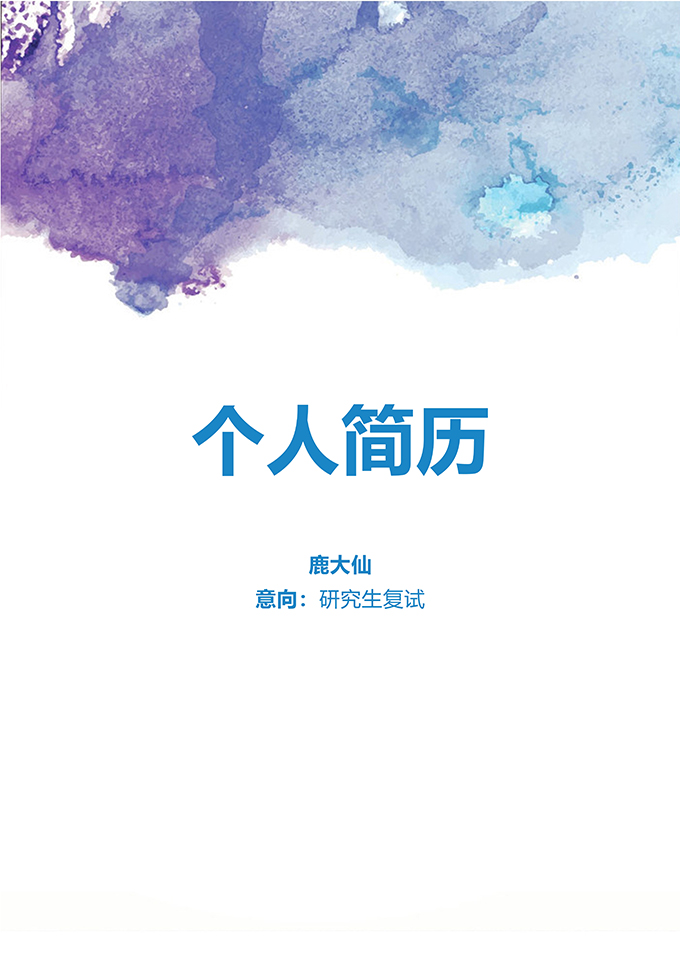 最美简历合集